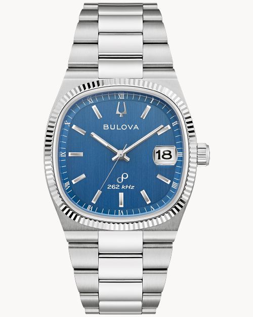 Blue Dial Stainless Steel Bracelet Super Seville 96B440 Bulova
